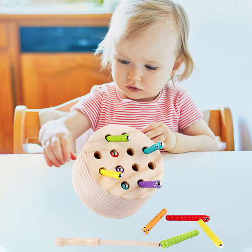 Juguete De Madera Para Atrapar E Insertar Insectos Para Niño