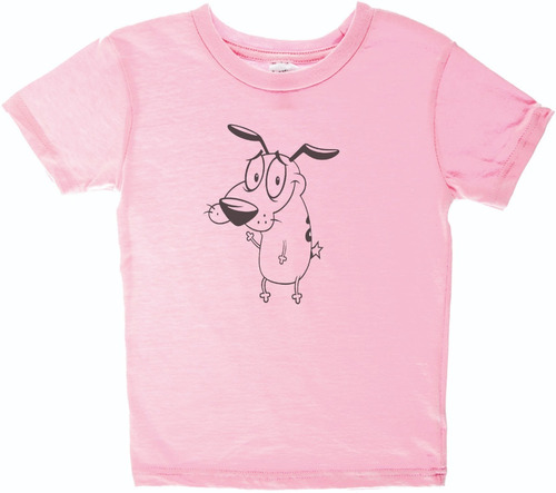 Remera Coraje El Perro Cobarde Adulto Rosa Unisex #2