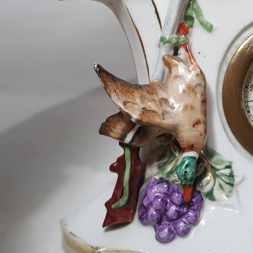 Imagen 6 de 10 de Antiguo Reloj Francés Perros Porcelana Alemania Mag 59213
