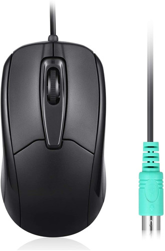 Mouse Ps2 Para Pc Con Cable, 1000 Dpi | Negro / Perixx