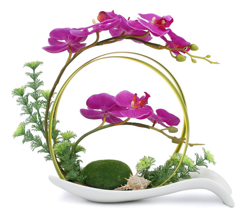 Nnee Arreglo De Orquídeas Phalaenopsis Artificiales Con Mace