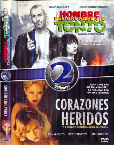 2 Dvd's Hombre Peligrosamente Tonto / Corazones Heridos 