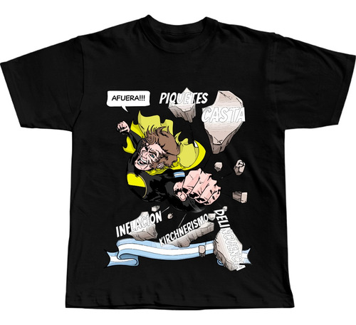 Remera Javier Milei Presidente Libertario 1° Calidad Algodón