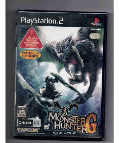 Monster Hunter 2 + G Black Label Ps2 Físico 2 Em 1 (Usado)