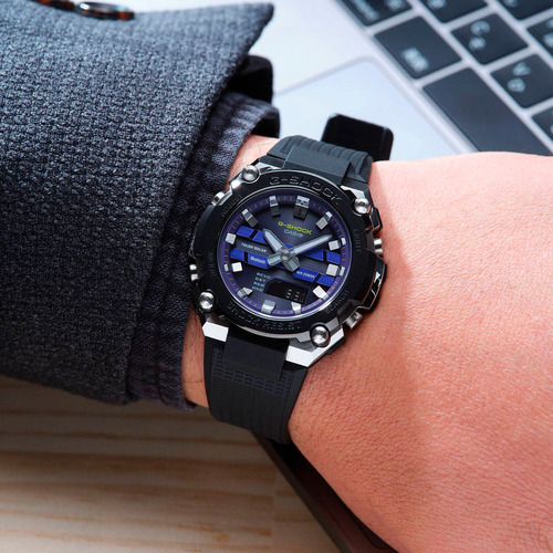 Reloj G-shock Gst-b600a-1a6 Resina/acero Hombre Plateado