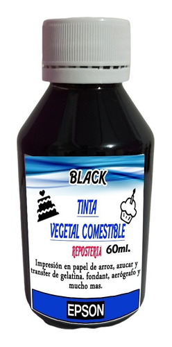 Tinta Comestible Vegetal Colores Vivos 60cc