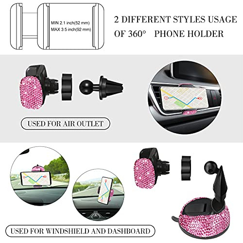 Juego De Accesorios Automóviles Brillantes Mujeres, So...