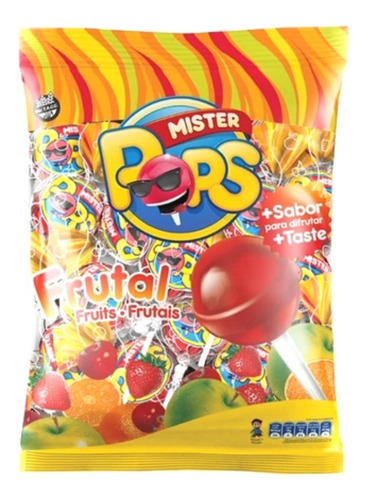 Chupetin Mr Pop Frutal Bolsa X 50un