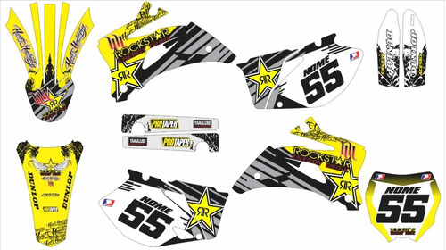 Adesivo Moto Cross Trilha Yzf 250 2006-2009 Rockstar Lm233