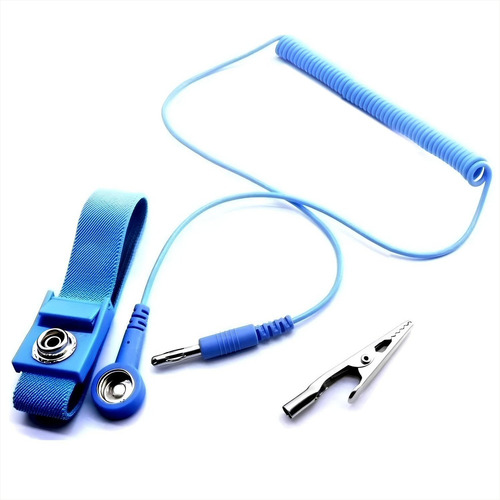 Pack De 5 Pulseras Antiestática, Incluye Cable Y Caimán