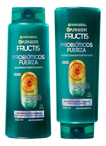 Garnier Fructis Probioticos 650ml Shampoo + Acondicionador