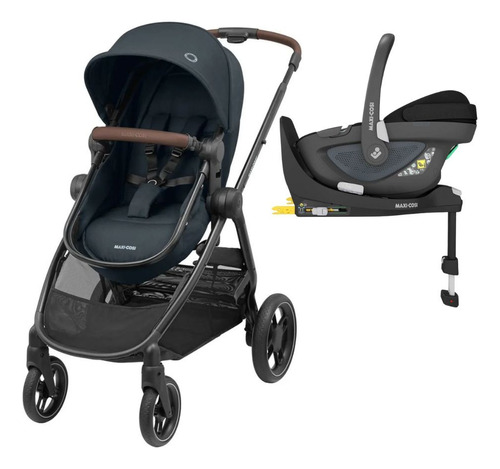 Carrinho Anna³ Graphite Bebê Conforto  Base Isofix Maxi Cosi