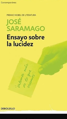Ensayo Sobre La Lucidez José Saramago