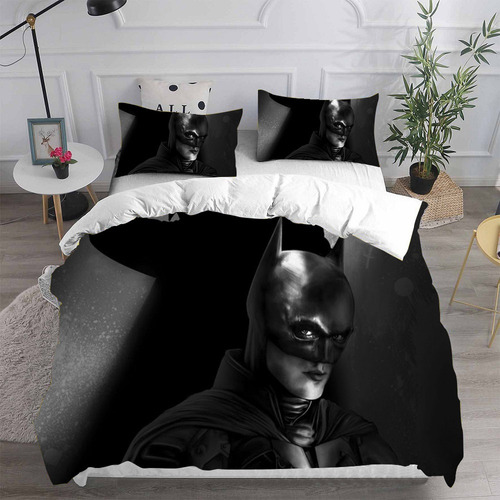 Funda De Edredón Batman For Cama De 3 Piezas, Tamaño Doble A