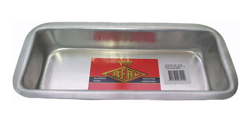 Budinera Molde Budin Aluminio Real N°4 24 X 9,2cm Internos