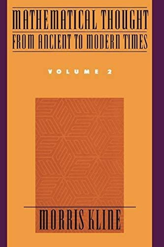 Libro: Mathematical Thought From Ancient To Modern Times: Ma