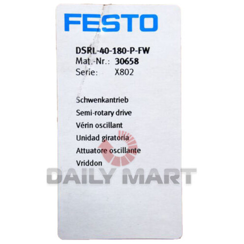 New In Box Festo Dsrl-40-180-p-fw Swing Cylinder Aad