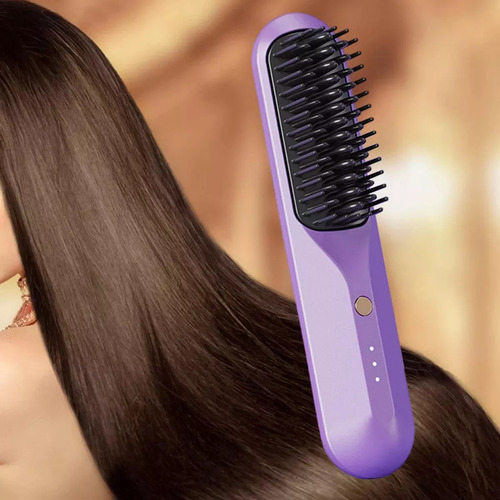 Mini Peine Portátil Para Alisar El Cabello Con Iones Negativ