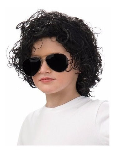 Peluca De Michael Jackson 80's 90's Pop Niños Envio Gratis 1