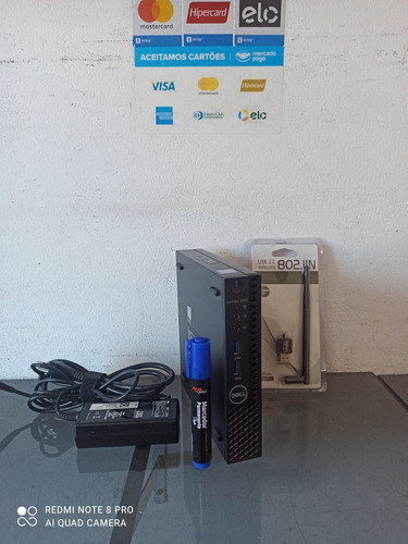 Imagem 1 de 6 de Desktop Dell Optiplex 3060 Mini+core I5 8500t+8gbram+hd500gb