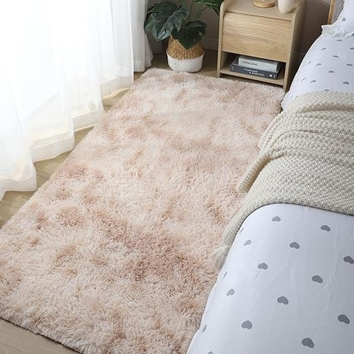 Bajada De Cama Peluda Alfombra Pasillera 160 Cm X 60 Cm