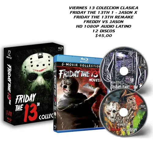comprar Viernes 13 Hd Latino Coleccion Peliculas