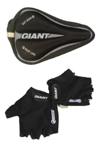 Funda De Asiento Gel + Guantes Dedo Corto Bici Con Gel Once