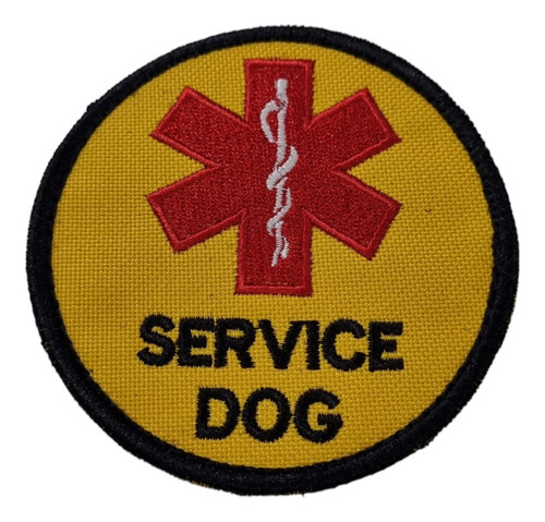 Parche Bordado Service Dog K9 Paramedico - Made In Usa