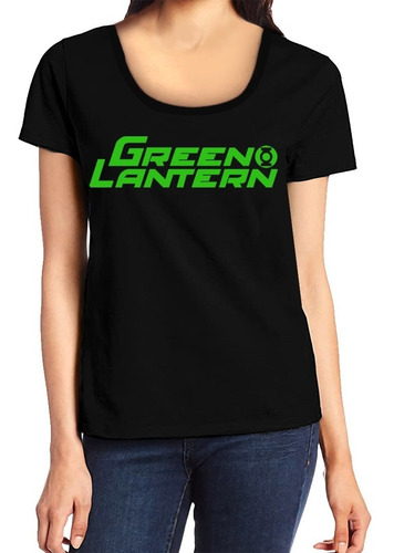 Remeras Linterna Verde Mujer Logo Green Lantern Comic