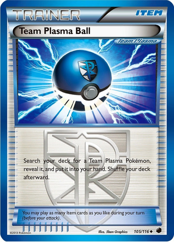 Cartas Pokemon B&w Item Team Plasma Ball 105/116