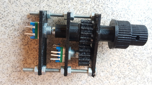 Palanca Simulador Vuelo Throttle Trim Flaps - Encoder Doble