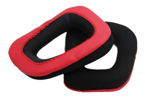 Espumas Almofadas Earpads Para Logitech G230,g430,g930 E G35 Cor Vermelho