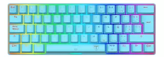 Teclado Mecanico Gamer 60% T-dagger Arena Azul Rgb RED