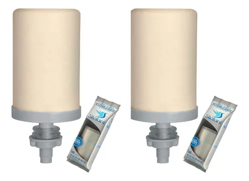 Vela Filtro De Barro Tripla Ação Esterilizante - Kit 2 Velas