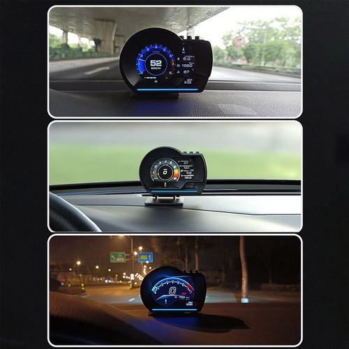 Velocímetro Hd De Sistema Dual Obd2 Gps Con Pantalla Frontal