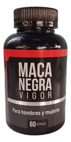 Maca Negra, Black Maca 60 Capsulas Natural