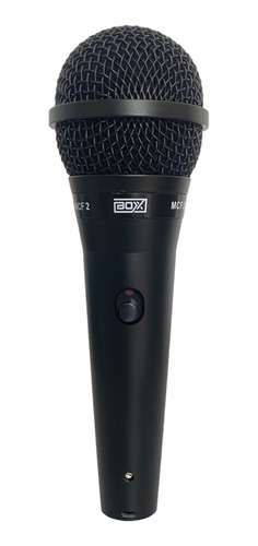 Microfone Dinâmico Unidirecional Profissional Boxx Mcf 2 Cor Preto