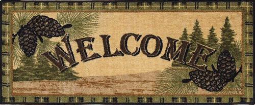 Alfombra De Cocina Forest Welcome, 20 In X 44