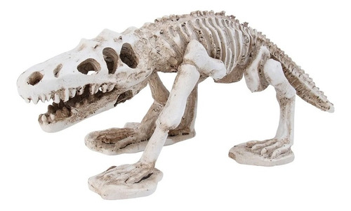 Enfeite Aquário Terr. Fóssil Esqueleto Dinossauro 19x9x8,5cm