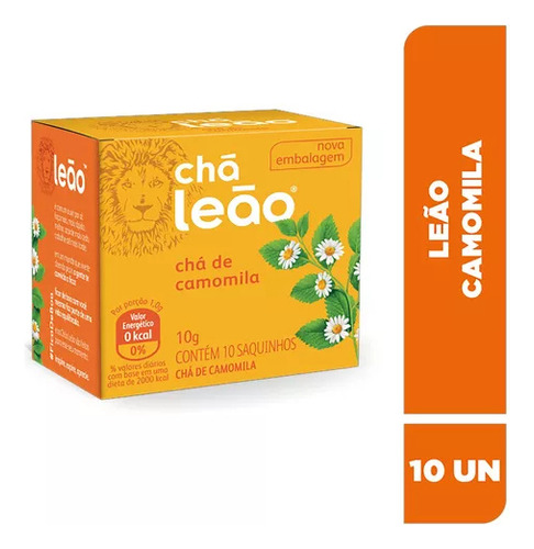 Chá Leão Camomila Em Sachê 25g - 30 Caixas C/ 25 Unid Cada