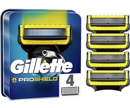 Gillette Fusión 5 Proshield Repuesto X 4 Oferta!! 