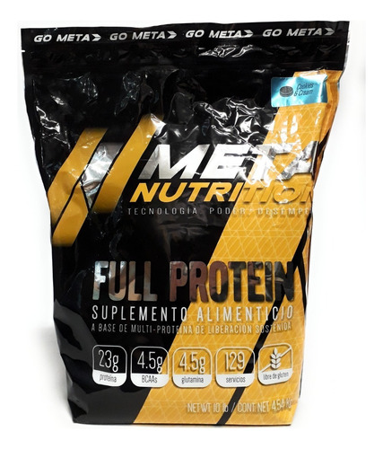 Protein 10 Lbs Meta Nutrition Sabor Cookies And Cream
