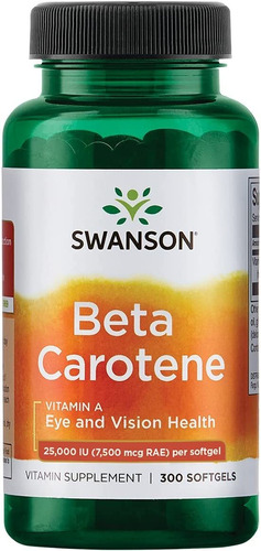 Swanson Betacaroteno Vitamina A  Ui Sistema Inmunológico P.