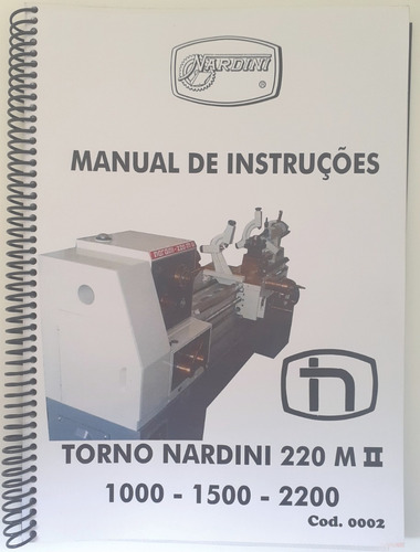Manual De Instrução Do Torno Nardini 220 M I I Cod0002