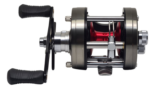 Reel Rotativo Caster Tornado 404 Powercast 4 Rulemanes Mag Color Gris - Manija Derecha