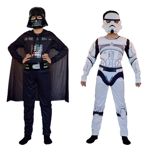 Halloween Star Wars Soldado Blanco Musculoso Marvel Niños