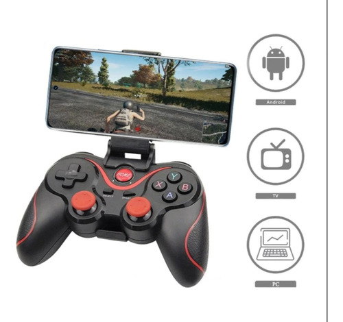 Control Mando Bluetooth Android Pc Con Soporte