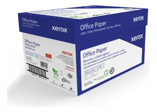 Caja Hojas De Papel Xerox Carta 97% Blancura 5000 Hojas