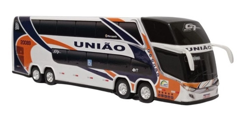 Ônibus Em Miniatura União Antigo 2 Andares - Edição Especial