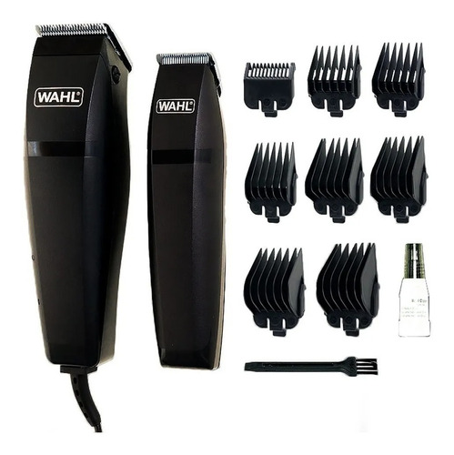 Kit Maquina Patillera Mas Peluquera Wahl Home Cut Color Negro 110V